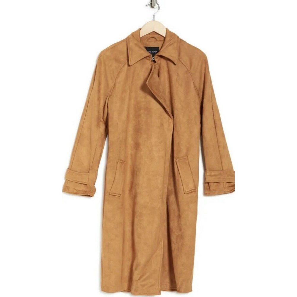 NWT OOKIE & LALA NULL Women large size Faux Suede Topper Jacket - Picture 3 of 4